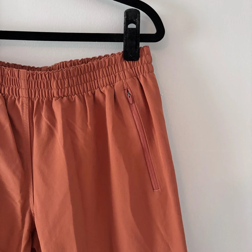 outdoor voices - rectrek pant athletic bottoms outdoor crop zip pockets orange - Picture 4 of 7